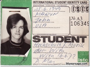 John 1971 Student ID